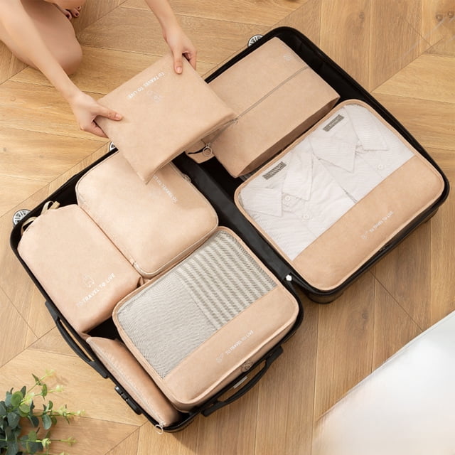 TIMIFIS Travel Organizer Kits Travel Organizer Bag Sets Of Clothes Shoes Storage Bag Suitcase Classification And Organization Of Storage Bags New Home Essentials