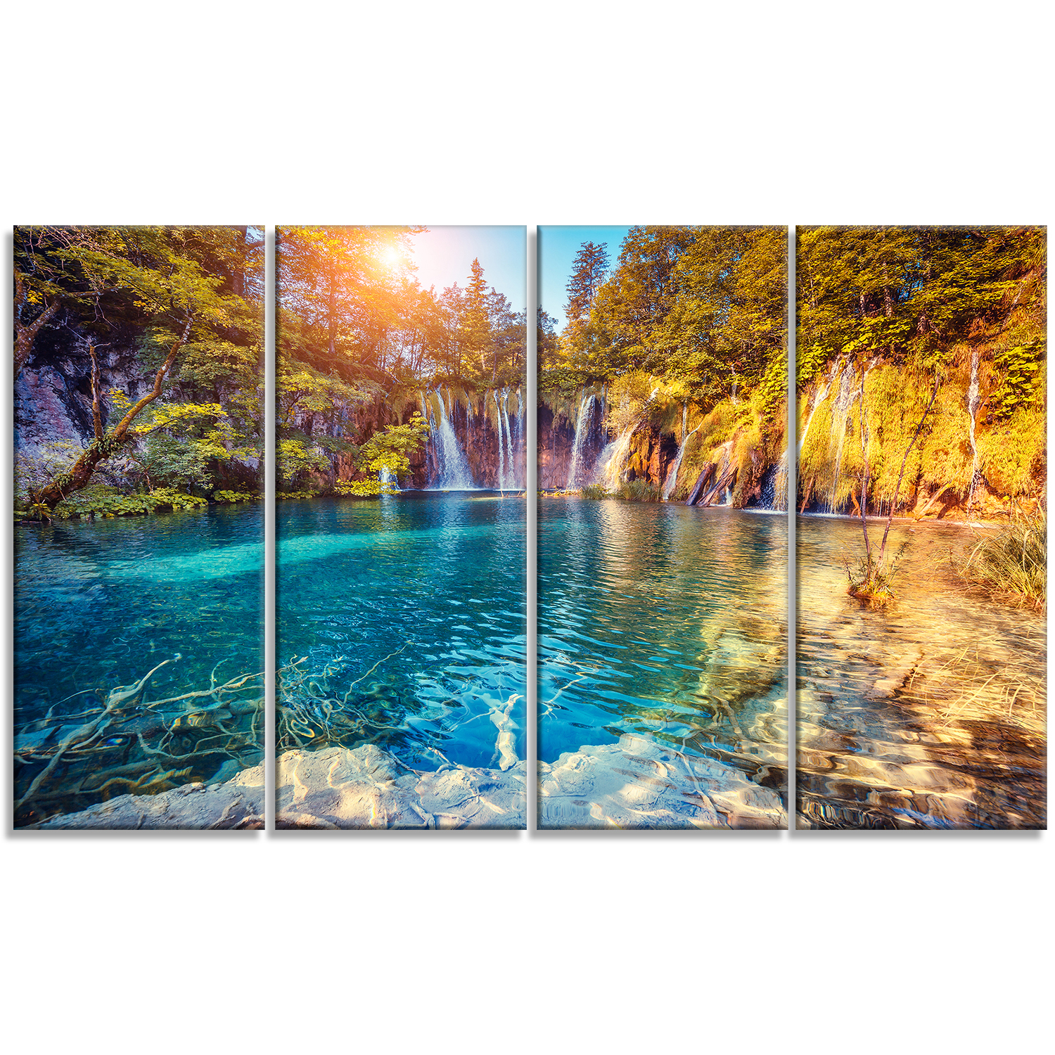 Tableau imprimée sur toile photographie Design Art Eau et soleil