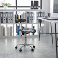 thumbnail image 2 of Scranton & Co Computer Task Office Chair in Black and Chrome, 2 of 9