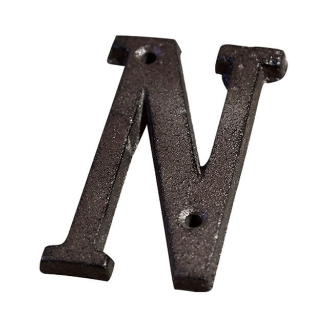 Youkk Iron Decoration Doorplate Durable And Rustproof Wide Application Not Easy To Fade Metal Metal Letters House Numbers B17--N 1Set