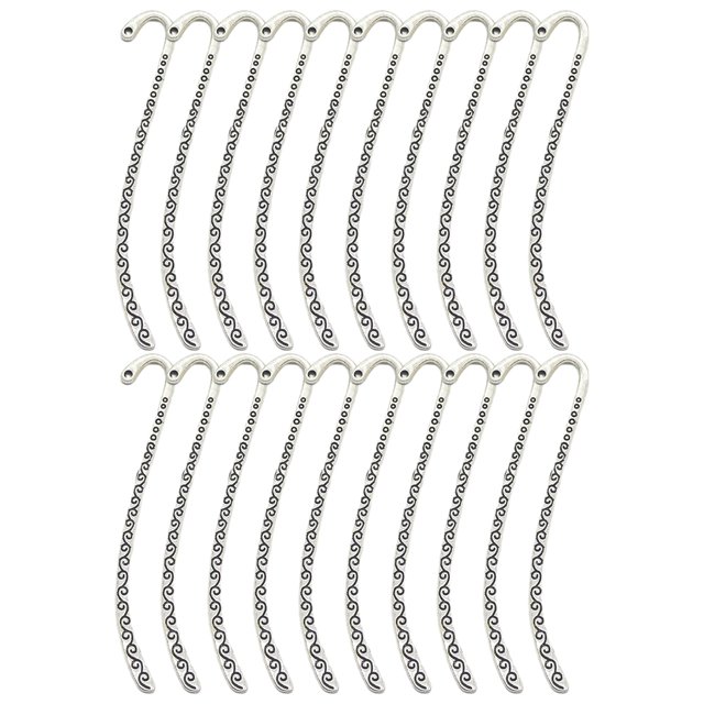 fastboy 20x Argent Vintage Alliage Métal Pendentif Signet Intemporel Collection Beaux Accessoires Durables