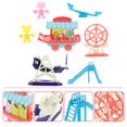 thumbnail image 3 of Bamboohart 1 Ensemble de Jouets de Parc d'Attractions pour Enfants Jouets de Maison de Jeu Jouets de Dessin Animé Roue Ciel Jouets de Jeu d'Imitation, 3 of 11