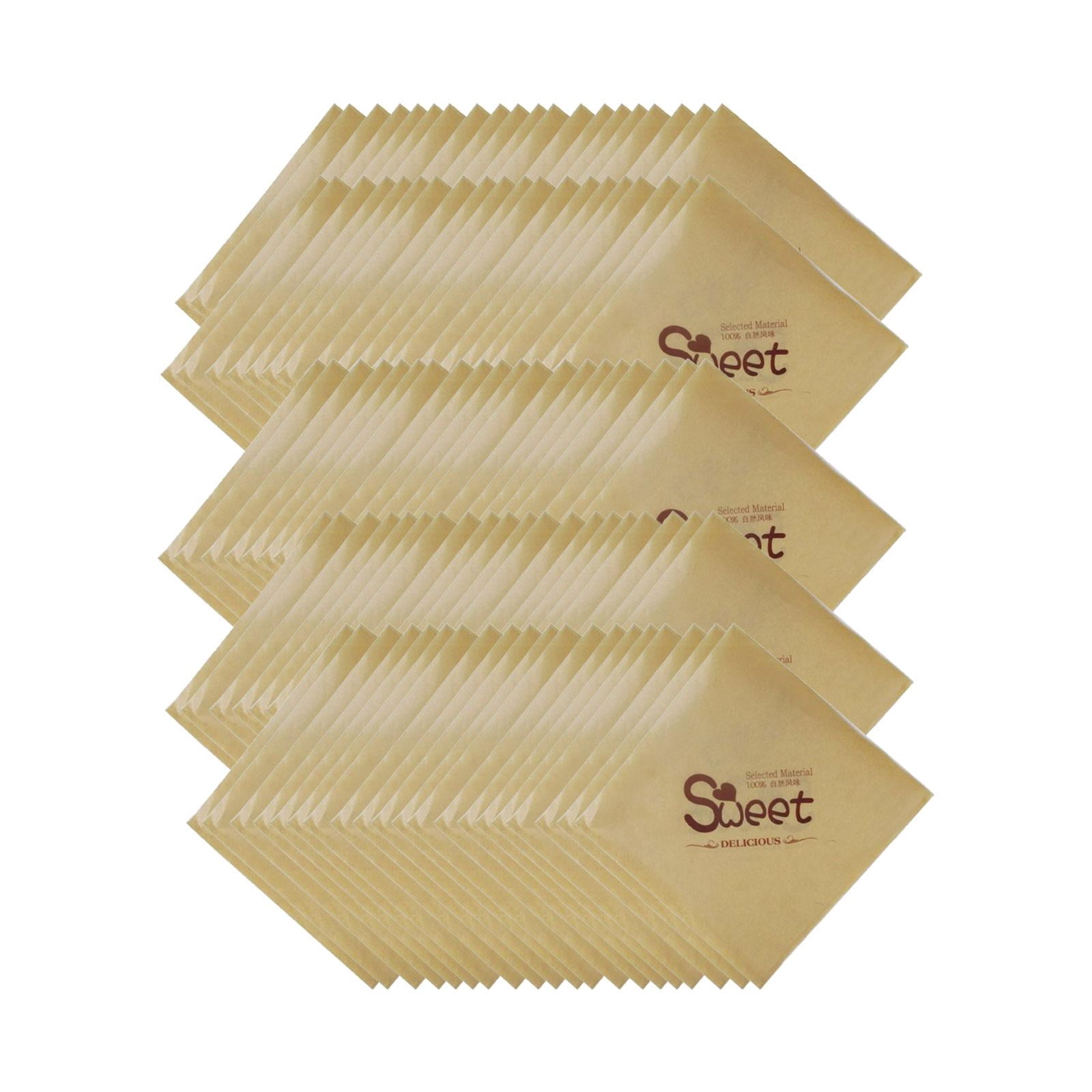 DOLITY 100 Pieces Burger Bag Oilproof Small Paper Bags for Chocolate Cookies Donuts A