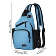 thumbnail image 2 of EGNMCR Women's Adjustable Crossbody Bag Convertible Chest Shoulder Bag With Multiple Pockets Nylon Backpack, 2 of 6