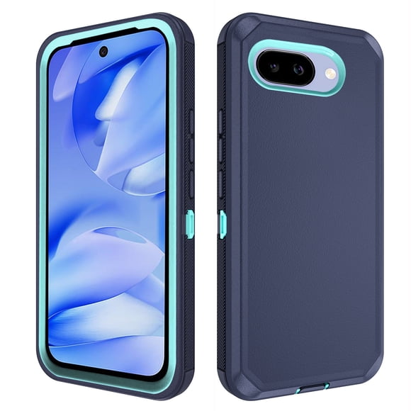 Asuwish Compatible with Google Pixel 10A Phone Case Hybrid Rugged Shockproof Hard Protective Drop Proof Full Body Heavy Duty Mobile Cell Cover for Pixel10A A10 5G Women Men Blue