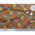 thumbnail image 3 of Soimoi Poly Georgette Fabric Floral,Circle & Bird Artistic Print Fabric by Yard 42 Inch Wide, 3 of 3