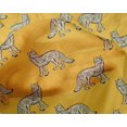 thumbnail image 4 of oneOone Silk Tabby Fabric Fox Block Printed Craft Fabric BTY 42 Inch Wide, 4 of 4
