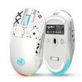 thumbnail image 1 of Yeeon 3 Modes Bluetooth Gaming Mouse Rechargeable 2.4G USB Wireless RGB Backlight Mice,white, 1 of 9