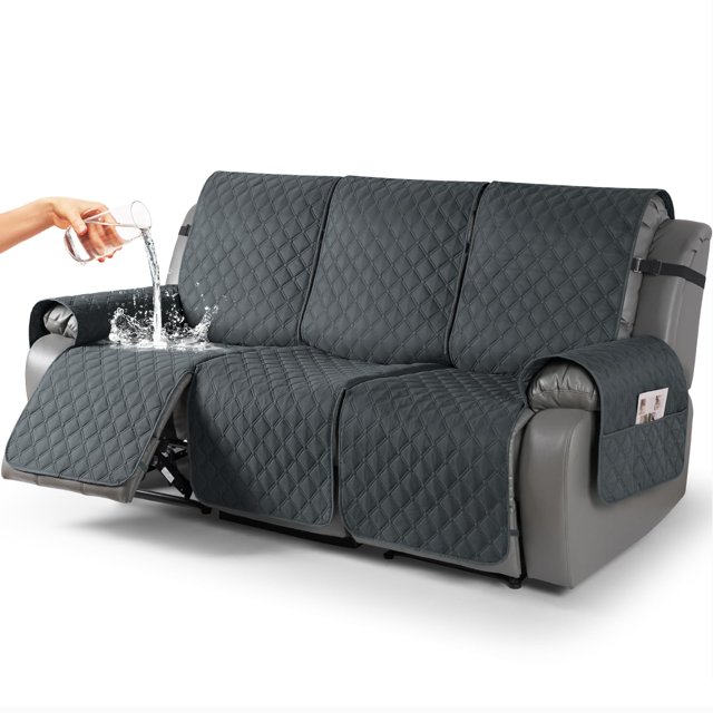 TAOCOCO Housses de Canapé Inclinable 100 % Imperméables, Housses de Sofa Inclinable avec Sangles pour les Jambes, Housse de Canapé Inclinable Réversible pour Fauteuil Inclinable, Lavable
