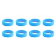thumbnail image 1 of maskred 8 Pcs Roues de Bagage Aspect Neuf Résistantes à l'Usure et Durables Protecteurs de Roues de Bagage en Gel de Silice Bleu, 1 of 6