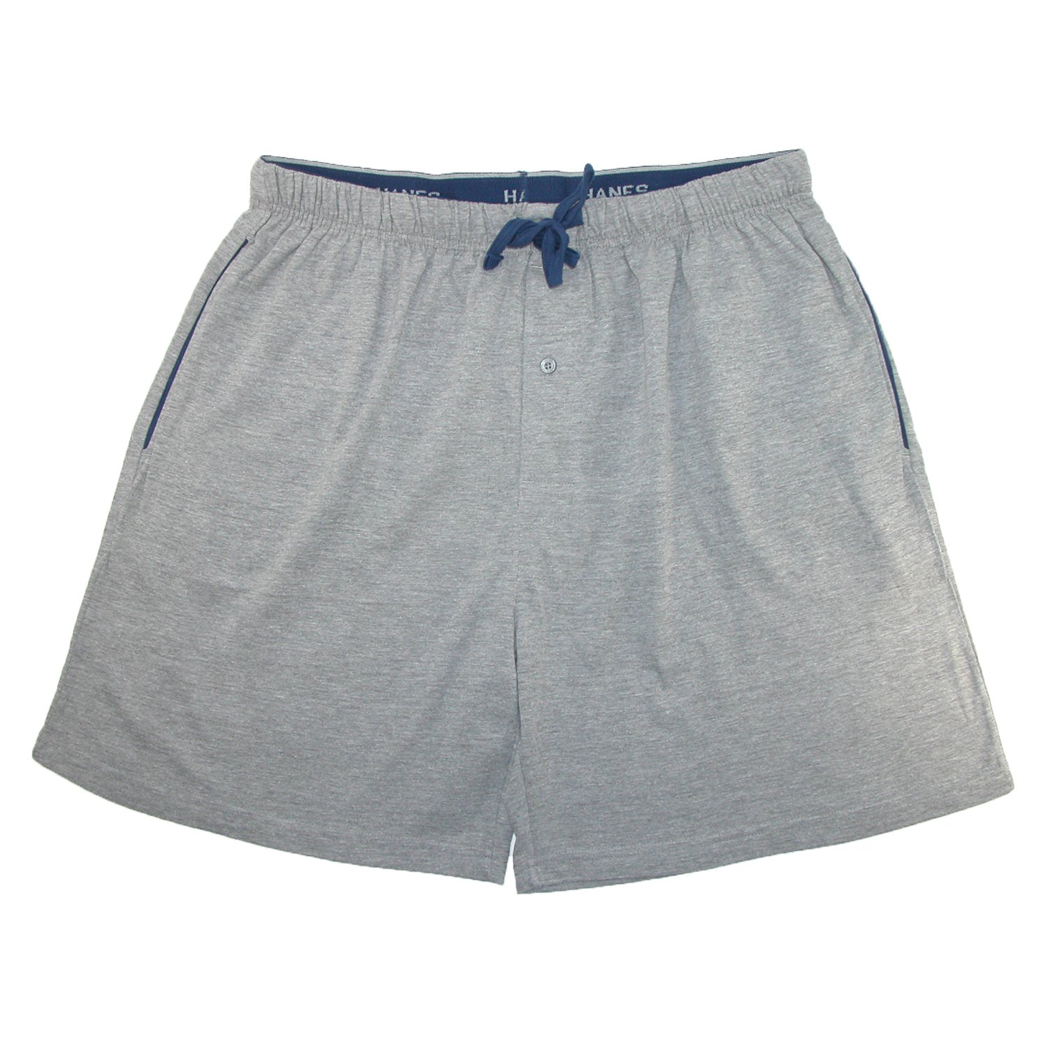 Hanes  Jersey Knit Cotton Button Fly Pajama Sleep Shorts (Men's)