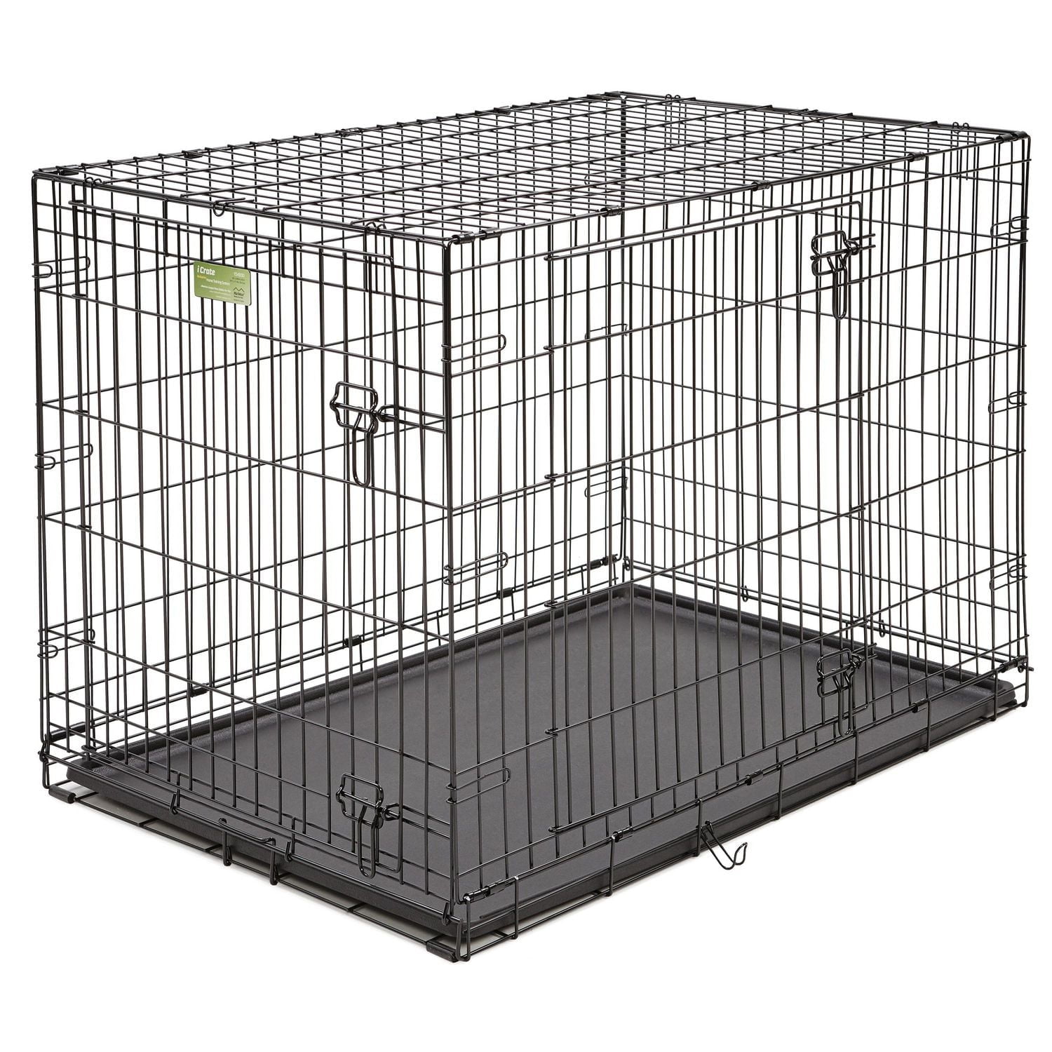 MidWest iCrate Double-Door Folding Dog Crate with Divider Panel