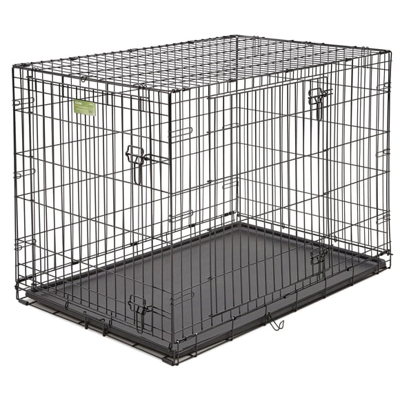 MidWest iCrate Double-Door Folding Dog Crate with Divider Panel