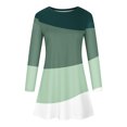 thumbnail image 5 of Pompotops Robe Décontractée pour Femmes à Manches Longues, Col Rond, Imprimée, Longueur Genou, en Solde, 5 of 5