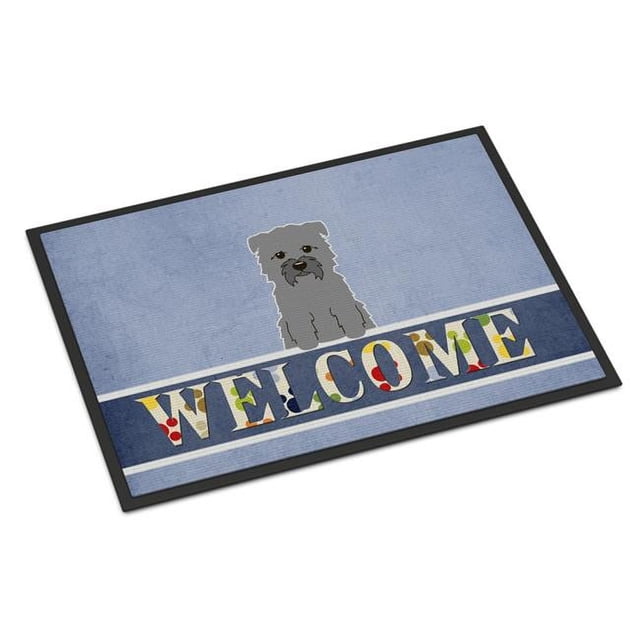 Carolines Treasures BB5640MAT 18 x 27 Po Glen de Tapis d'Intérieur Ou d'Extérieur Imal Grey Welcome