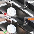 thumbnail image 2 of Splash Guard for Kitchen Sink, Silicone Faucet Guard Mat Drain Drying Pad, Sink Faucet Splash Catcher, Splash Guard Mat for Kitchen, Bathroom, Bar, Farmhouse, RV (Black), 2 of 8