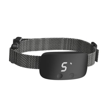Dog Bark Collier d'Aboiement Rechargeable, Collier d'Entraînement Anti-Aboiement, Entraîneur avec Trois Modes Efficaces et Sécuritaires pour Toutes les Races de Chiens