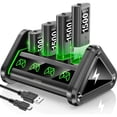 thumbnail image 1 of Xbox Rechargeable Battery Pack and Charger, OIVO 4 x 1500 mAh Xbox Controller Battery Packs for Xbox Series X|S/Xbox One/Elite X/S Controller, Xbox Accessories, 1 of 6