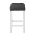 thumbnail image 3 of Steve Silver Zermatt Tabouret de Comptoir Blanc, 3 of 5