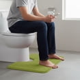 thumbnail image 4 of Dvruxg Soft Foam Bath Mat, U Shape Toilet Rug, Machine Washable Velvet Fleece Carpet for Bathroom Safety & Comfort Enhancement, 4 of 5
