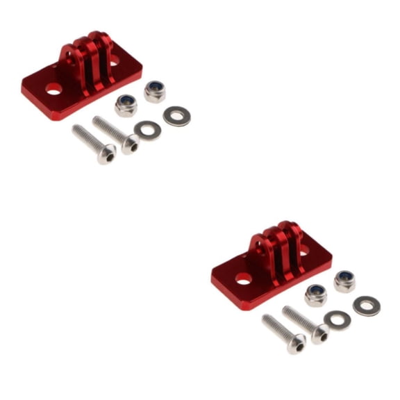 Maoww Base de Montage Adaptateur Trépied en Alliage d'Aluminium Rouge pour Caméra Hero6/5/4/3, Robuste et Légère, Style A 7 yi, Ensemble de 2
