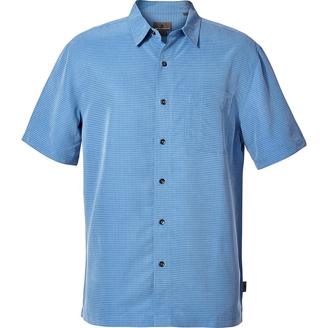 Royal Robbins Men's Desert Pucker Dry Shirt, Parisian Blue, Small