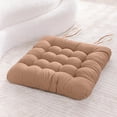 thumbnail image 1 of Solid Color Soft Chair Cushion 40x40cm for Dining Chairs and Seats Polyester Fiber Filled Cushion Pad with Solid Wood Frame Comfortable Home Seat Support, 1 of 7