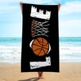 thumbnail image 4 of Microfiber Beach Towel Super Colorful Bath Towel Sandproof Beach Blanket Multi-Purpose Towel For Travel Swimming Pool 30x60 Inch, 4 of 8