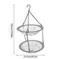 thumbnail image 1 of JJKBVCLO Advanced Glass Bird Bath Tub Suitable For Hanging Double Layer Garden Decoration In Courtyards And Outdoors, 1 of 8