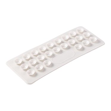 GUOOL Ventouses Double Face Antidérapantes Compatibles avec Table en Verre Blanc Rectangulaire