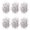 Silver, variant on 6 Pcs Cheerleading Pom Poms Elastic Wristband Ponytail Holder Hair Ropes Party Costume Gifts Bulk for Team Celebration Volleyball Game