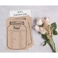 thumbnail image 4 of Inkdotpot Rustic Kraft Mason JarWedding Shower Bachelorette Party Bulk ActivityGameCardsWhats In Your Purse Bridal ShowerGame 50-Pack, 4 of 7