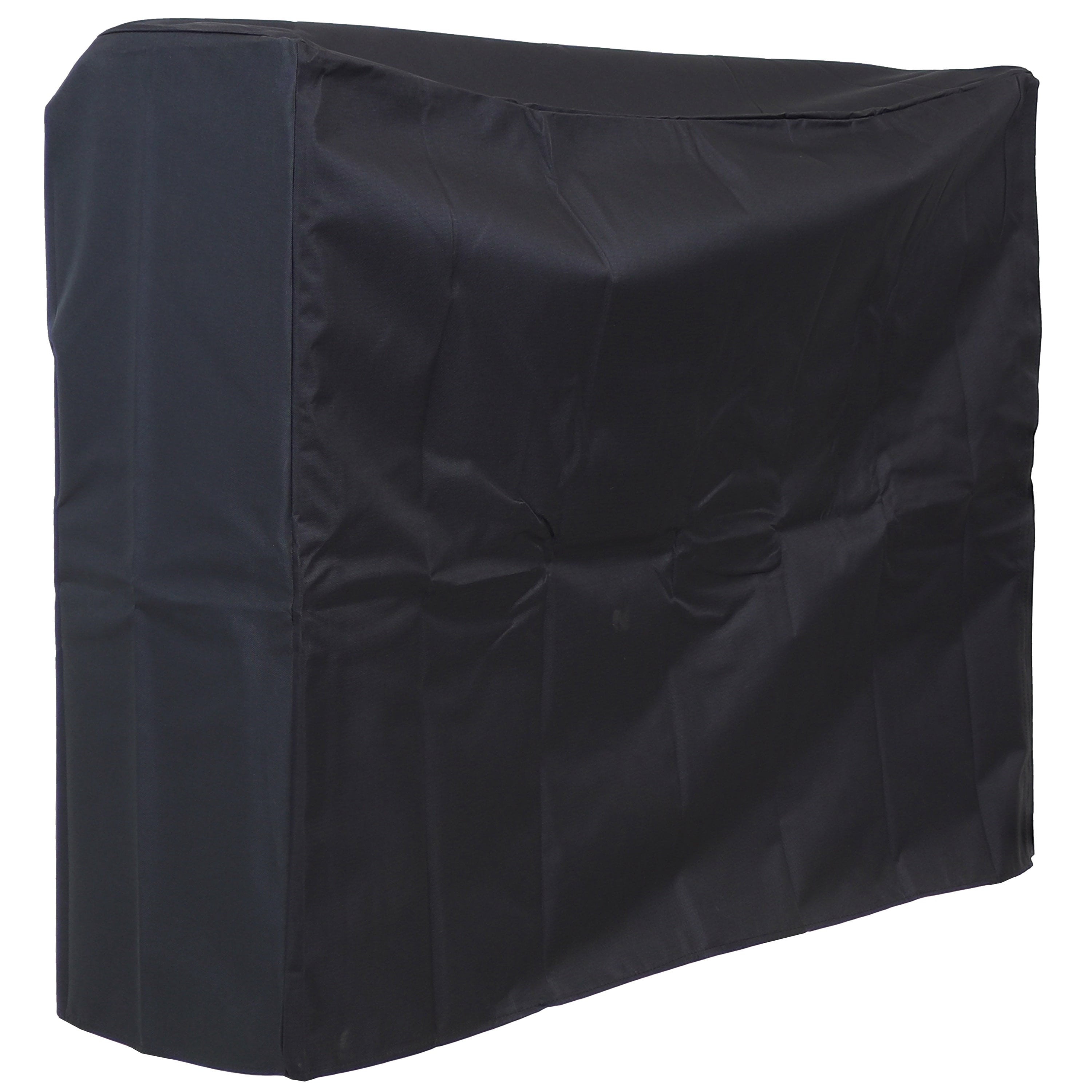 Sunnydaze Polyester Robuste Résistant aux Intempéries pour l'Extérieur avec Endos en PVC, Housse pour Support de Bûches de Bois de Chauffage - 4 Pieds - Noir