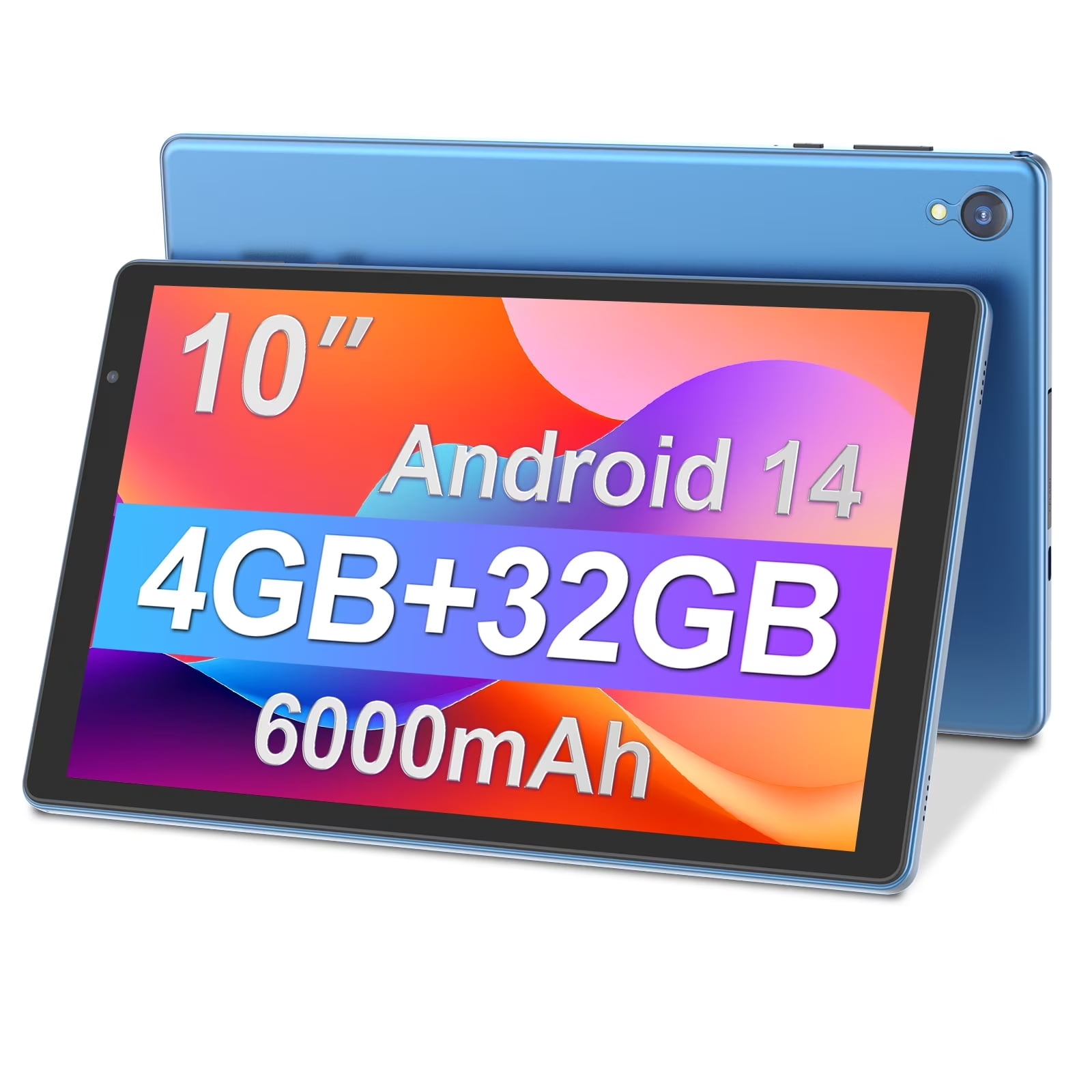 Tedupee Android 14 Tablet,10 inch Tablets,1280*800 IPS Screen,4GB