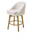 thumbnail image 3 of Better Homes & Gardens Mira Counter Stool 2 Pack, Cream and Light Honey, 3 of 5