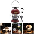 thumbnail image 3 of Retro Style Camping Lantern Lamp Hanging Light for Backpacking Lighting with Hook Outdoor Red, 3 of 7
