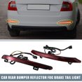 thumbnail image 2 of Unique Bargains 1 Pair Rear Bumper Reflector Fog Brake Tail Light Flowing Turn Signal Light Red Yellow for Honda Accord, 2 of 7