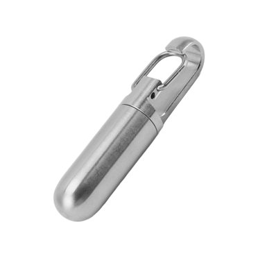 Petite Boîte à Médicaments de Poche, Porte-Clés Étui à Médicaments en Acier Inoxydable Conteneur de Pilules Portable pour Camping Extérieur Voyage