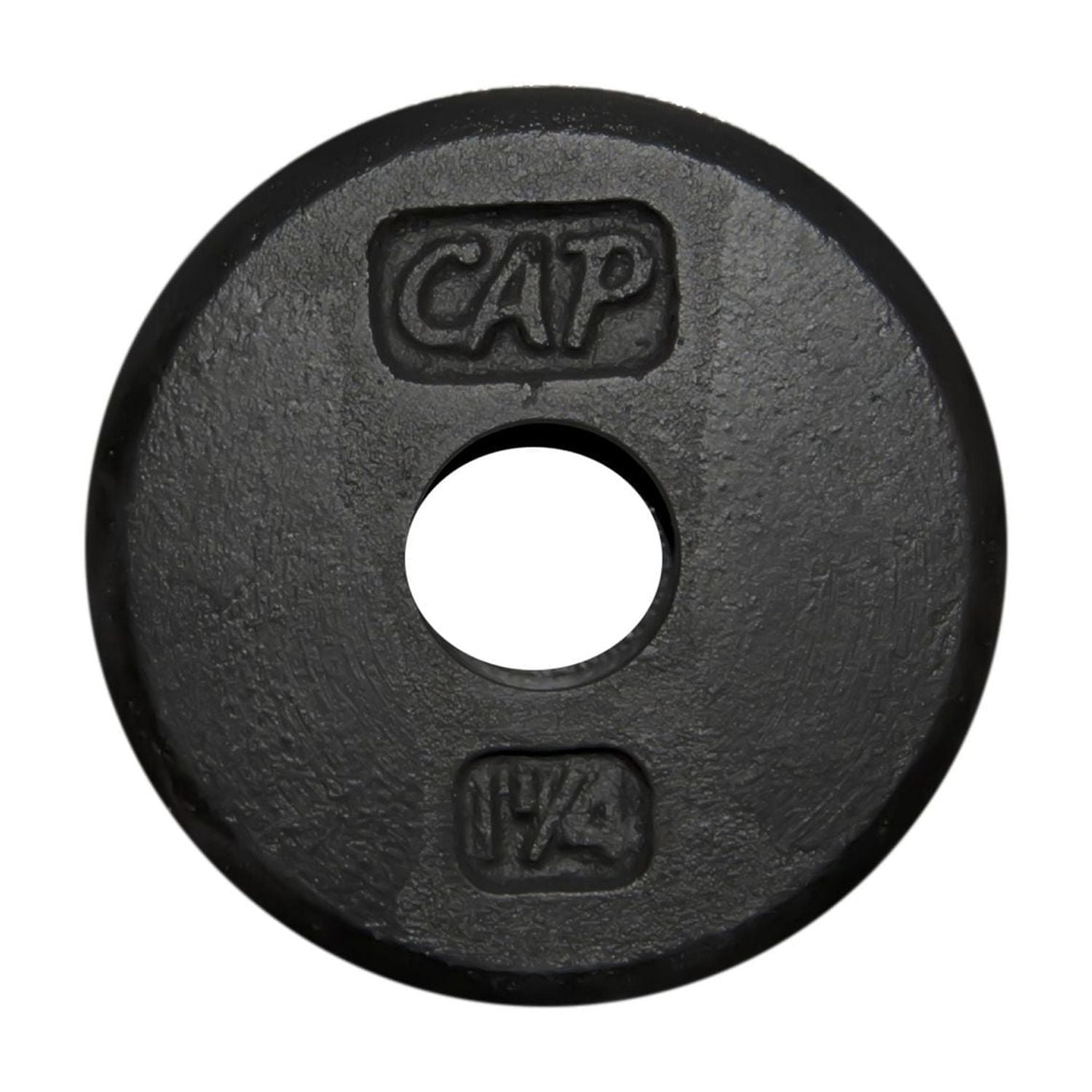 Disques en fonte CAP Barbell de 1 pouce, noir, simple, 1.25