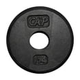 thumbnail image 1 of CAP Barbell 1-Inch Cast Iron Weight Plate, Black, Single, 1.25 - 50 lb, 1 of 4