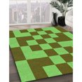thumbnail image 3 of Ahgly Company Tapis d'Intérieur Lavable en Machine Carré Transitionnel Chêne Brun, 4 Pieds Carré, 3 of 7