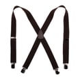 thumbnail image 1 of CTM®  Elastic with Anti Slip Pin Clip 1 1/2 Inch Solid Suspenders (Men's), 1 of 1