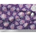 thumbnail image 2 of Soimoi Poly Georgette Fabric Geometric,Leaves & Rose Floral Print Fabric by the Yard 42 Inch Wide, 2 of 3