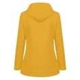 thumbnail image 2 of Veste à Doublure Rayée pour Femmes, Extérieur, Cordon de Serrage, Randonnée, Imperméable, Manteau d'Hiver Chaud à Capuche, Manteau de Sport, 2 of 7