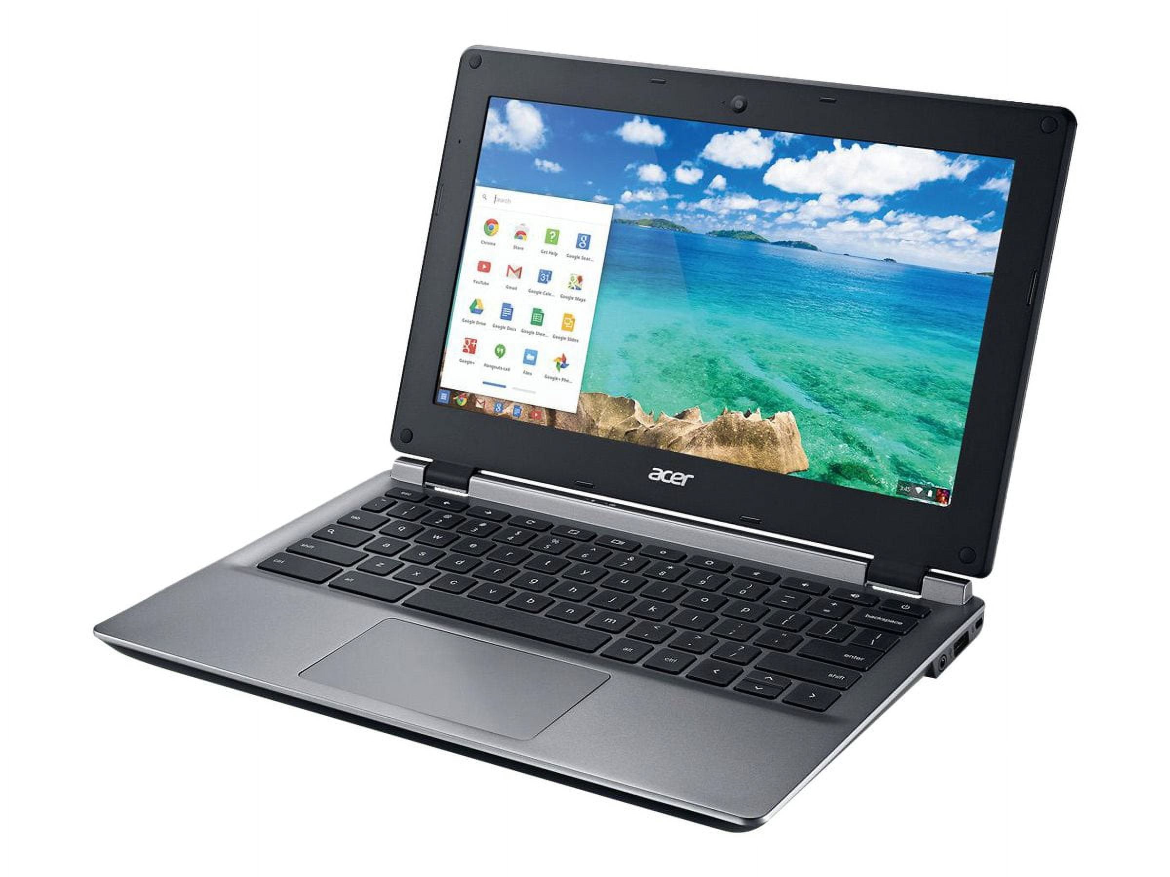 Acer Chromebook 11 C730E-C0FL - Intel Celeron - N2840 / up to 2.58 GHz - Chrome OS - HD Graphics - 2 GB RAM - 16 GB eMMC - 11.6" IPS 1366 x 768 (HD) - Wi-Fi 5 - gray - kbd: US Intl/Canadian French