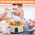 thumbnail image 2 of AMERTEER 2Pcs Silicone Slow Cooker Liners  Reusable Silicone Slow Cooker Accessory Leak-Proof Safe Fits Most 6-8 Quart Oval or Round Pots, 2 of 8