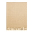 thumbnail image 2 of Faux Cashmere Throw Straw, 2 of 3