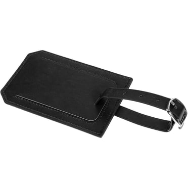 WASHWEPE 1Pack PU Luggage Tag for Suitcases with Privacy Protection for Air Travel