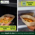 thumbnail image 4 of Dtocs Bamboo Fiber 500 mL Meal Prep Containers (Pack 50) | Disposable To-Go Food Containers With Lid | Microwave & Freezer Safe | Alternative to Glass Food Storage Box, 4 of 6