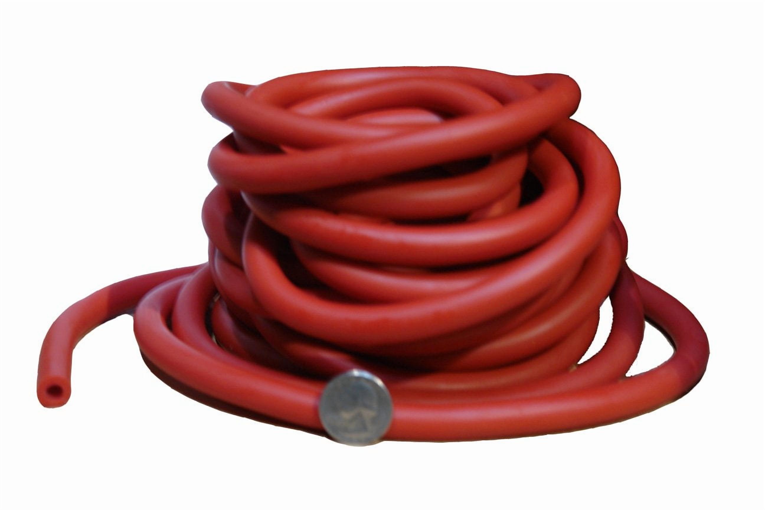 Workoutz 25ft Exercise Bulk Resistance Band Tubing Rolls (Red - Medium)
